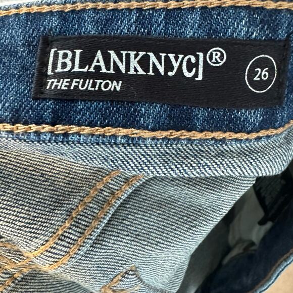 BLANK NYC The Fulton Roll-Up Shorts - Blue NWT Size 26 - Picture 7 of 9